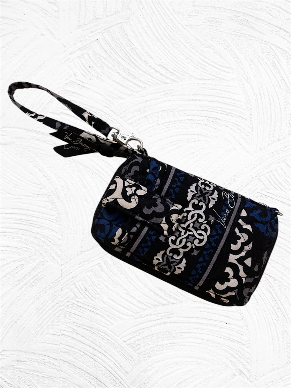 Vera Bradley Canterberry Cobalt Wristlet Wallet
